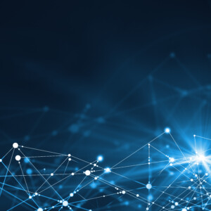Abstract connected dots